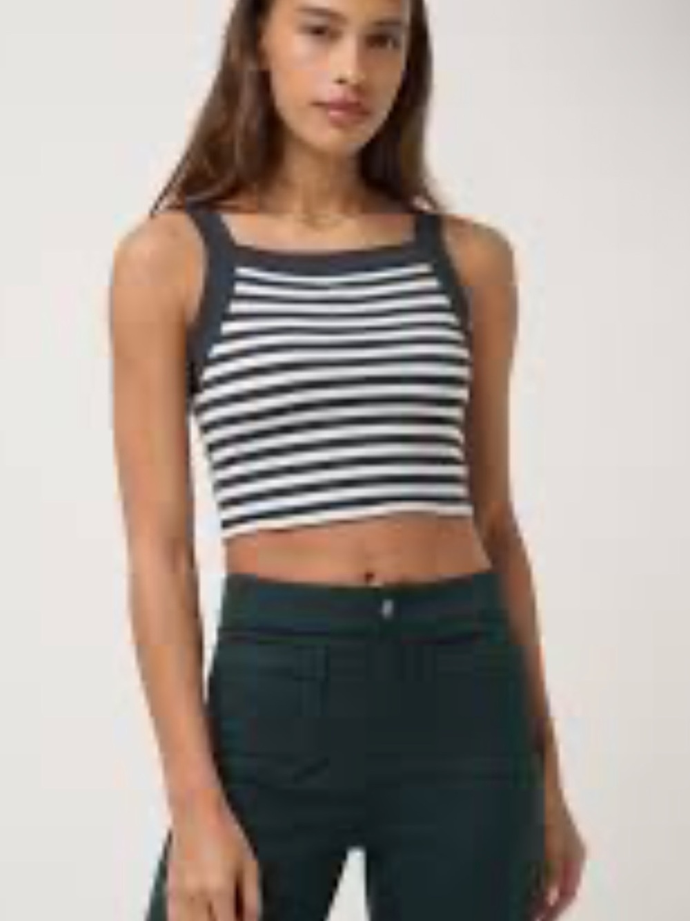 Good American navy light blue ultra stretch tank! New! S